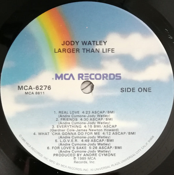 Jody Watley : Larger Than Life (LP, Album, Glo)