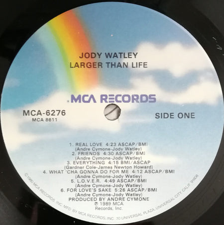 Jody Watley : Larger Than Life (LP, Album, Glo)