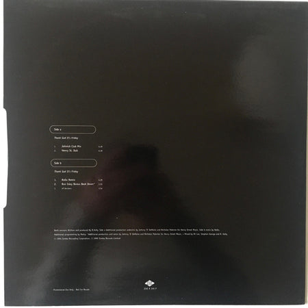 R. Kelly : Thank God It's Friday (12", Maxi, Promo)