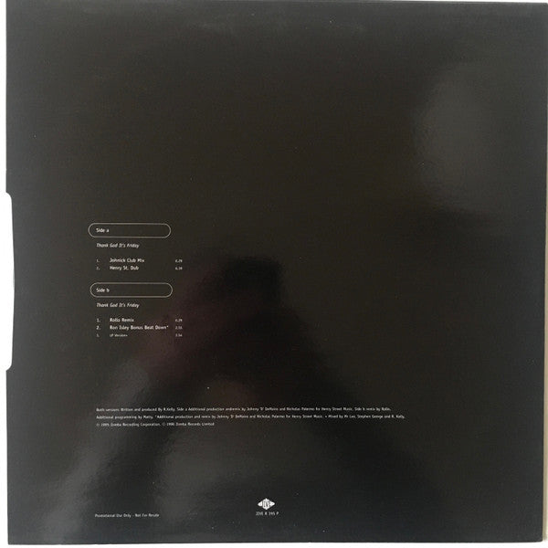 R. Kelly : Thank God It's Friday (12", Maxi, Promo)