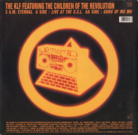 The KLF : 3 A.M. Eternal (Live At The S.S.L.) (12")
