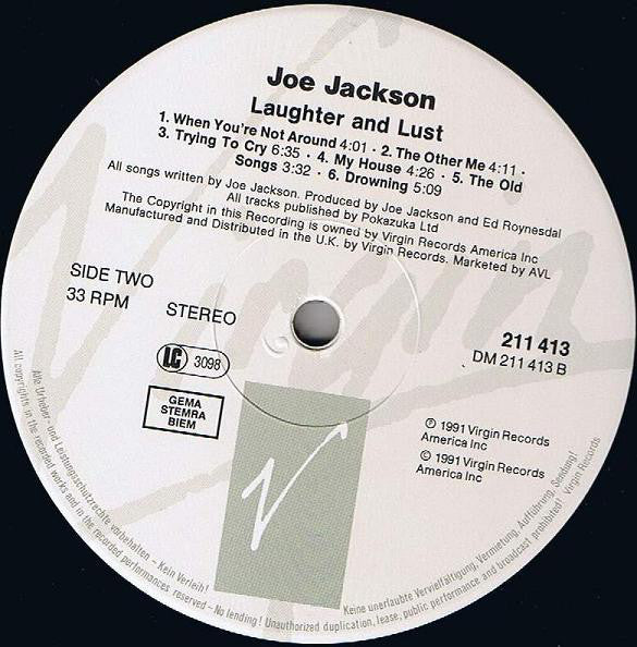 Joe Jackson : Laughter & Lust (LP, Album)