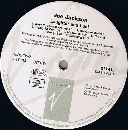 Joe Jackson : Laughter & Lust (LP, Album)