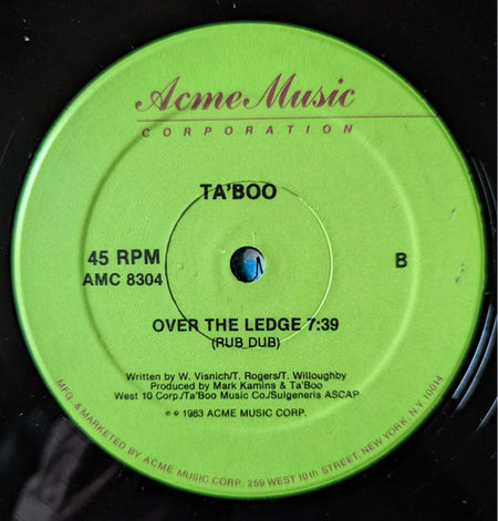 Ta'boo : Over The Ledge (12")