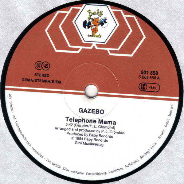 Gazebo : Telephone Mama (12", Maxi)