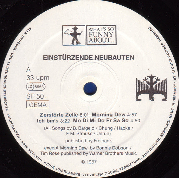 Einstürzende Neubauten : Fünf Auf Der Nach Oben Offenen Richterskala (LP, Album)