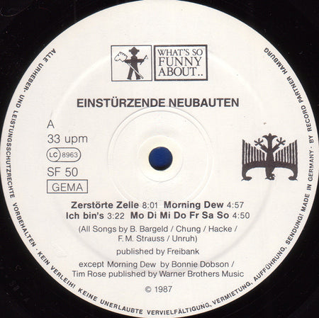 Einstürzende Neubauten : Fünf Auf Der Nach Oben Offenen Richterskala (LP, Album)