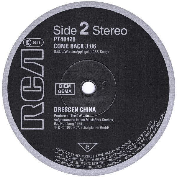 Dresden China : Fire And Rain (12", Maxi)