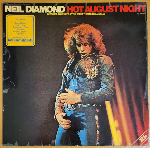 Neil Diamond : Hot August Night (2xLP, Album, RE)