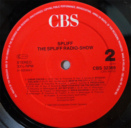 Spliff : The Spliff Radio Show (LP, Album, RE, Red)