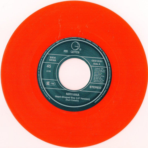 Nirvana : Heart-Shaped Box (7", Single, Ltd, Red)