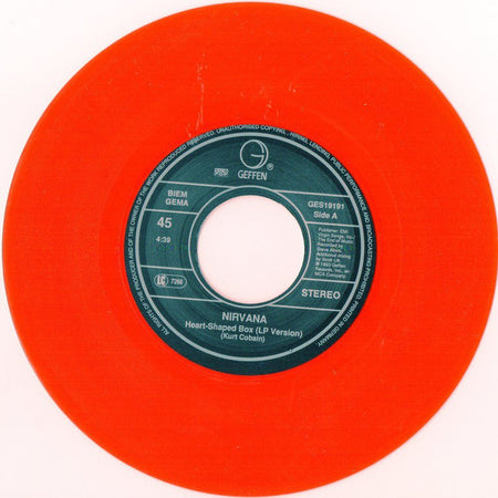 Nirvana : Heart-Shaped Box (7", Single, Ltd, Red)