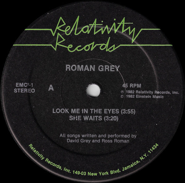 Roman Grey : Look Me In The Eyes (12")