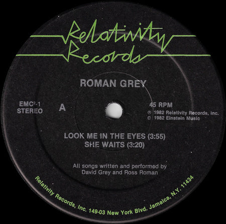Roman Grey : Look Me In The Eyes (12")