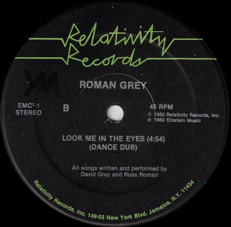 Roman Grey : Look Me In The Eyes (12")