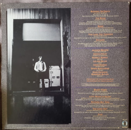Jackson Browne : Running On Empty (LP, Album)