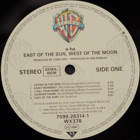 a-ha : East Of The Sun, West Of The Moon (LP, Album, Club, S/Edition)