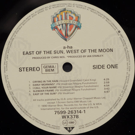 a-ha : East Of The Sun, West Of The Moon (LP, Album, Club, S/Edition)