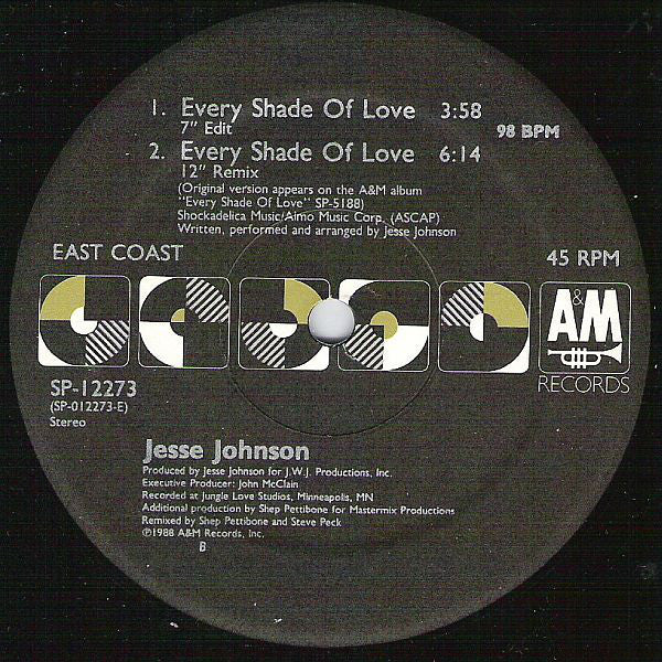 Jesse Johnson : Every Shade Of Love (12")