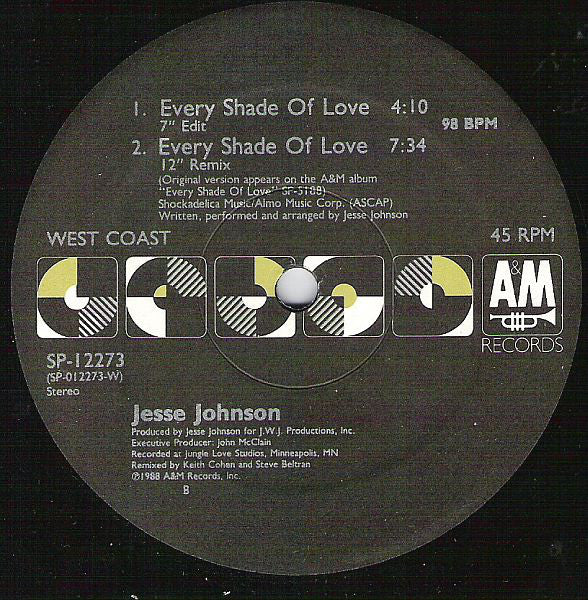 Jesse Johnson : Every Shade Of Love (12")