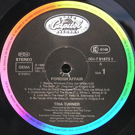 Tina Turner : Foreign Affair (LP, Album, Gat)