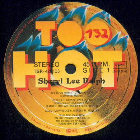 Sheryl Lee Ralph : You're So Romantic (12")