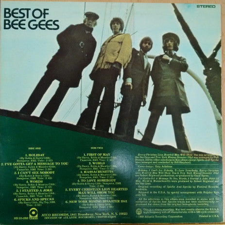 Bee Gees : Best Of Bee Gees (LP, Comp, PR )