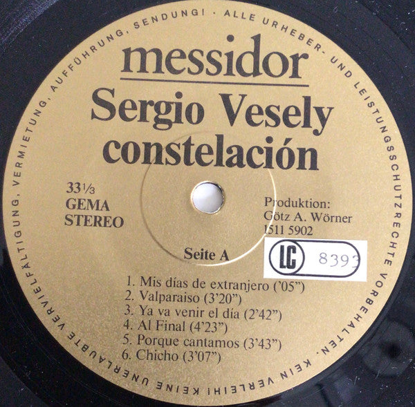 Sergio Vesely : Constelación (LP, Album)