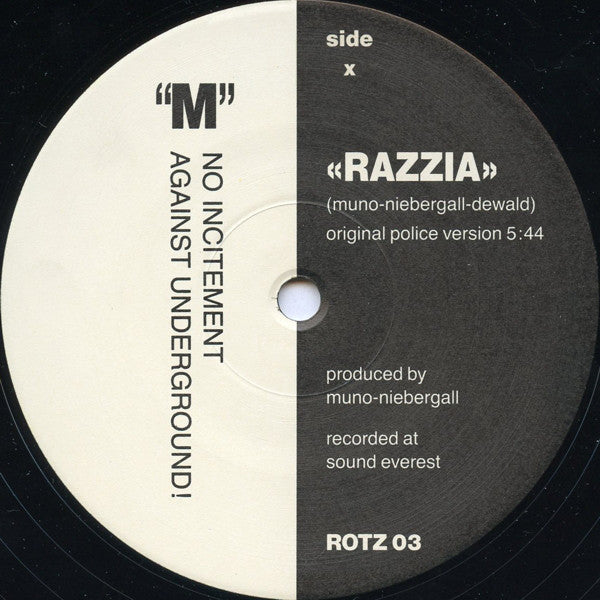 M : Razzia (12")