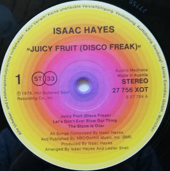 Isaac Hayes : Juicy Fruit (Disco Freak) (LP, Album, Gat)