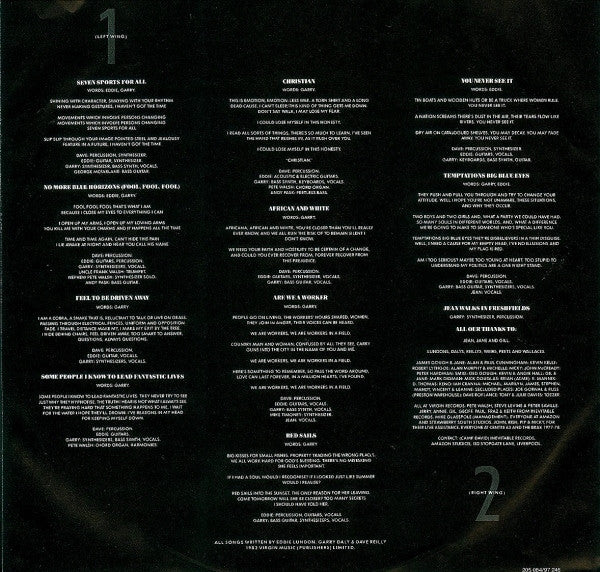 China Crisis : Difficult Shapes & Passive Rhythms, Some People Think It's Fun To Entertain (LP, Album)