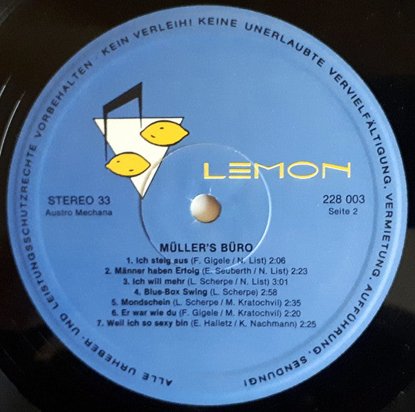 Various : Müllers Büro (Original Film-Musik) (LP, Album, Dif)