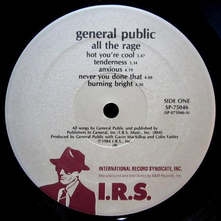 General Public : ...All The Rage (LP, Album, Ind)