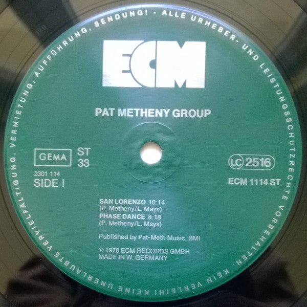 Pat Metheny Group : Pat Metheny Group (LP, Album)
