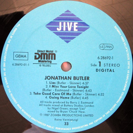 Jonathan Butler : Jonathan Butler (2xLP, Album, Gat)