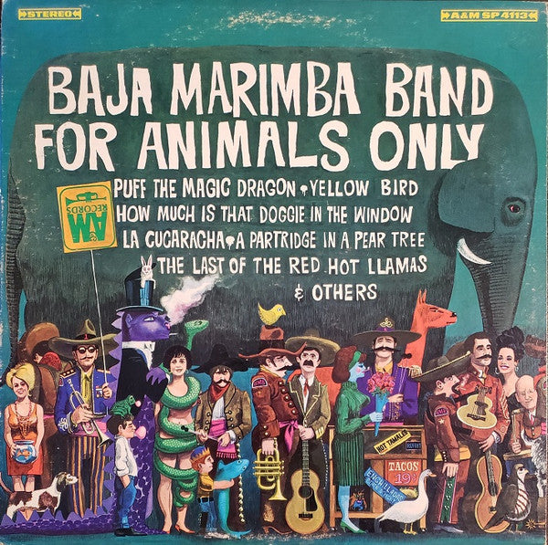 Baja Marimba Band : For Animals Only (LP, Album, Mon)