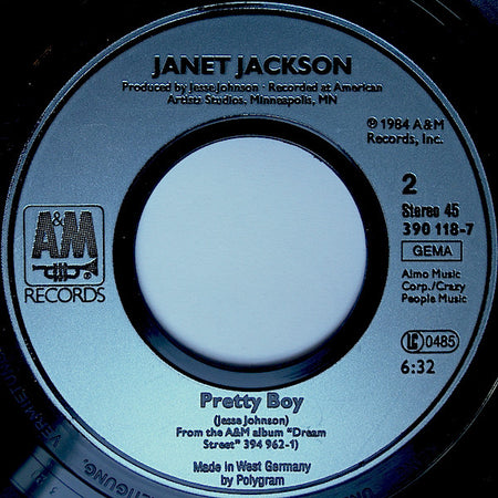 Janet Jackson : When I Think Of You (7", Single)