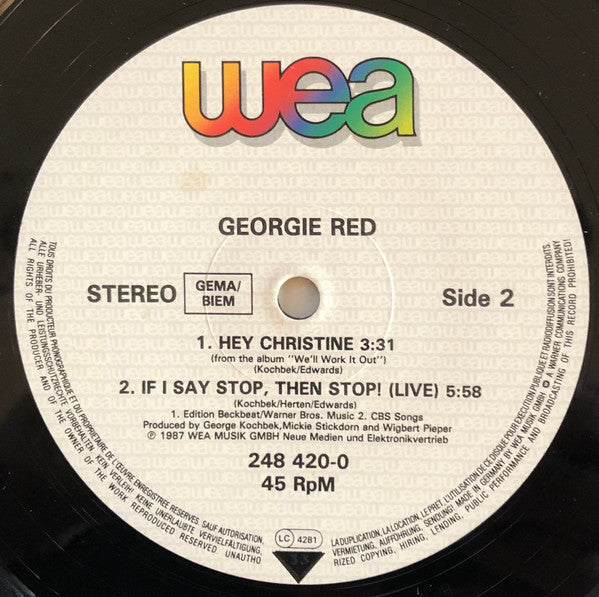 Georgie Red : Keep Me In Your Heart (12")