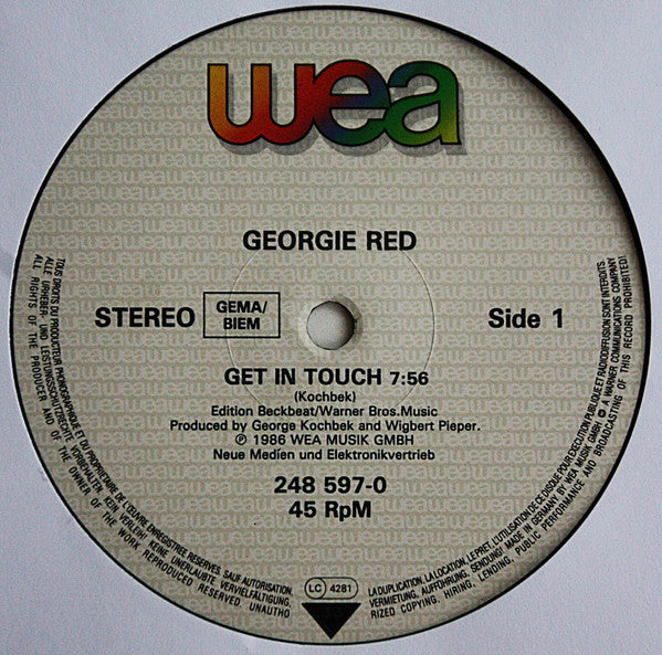 Georgie Red : Get In Touch (12", Maxi)