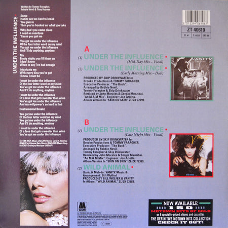 Vanity : Under The Influence (12", Maxi)