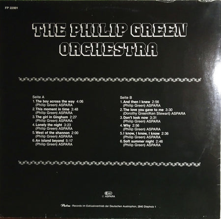 Philip Green And His Orchestra : The Philip Green Orchestra (LP, Album)