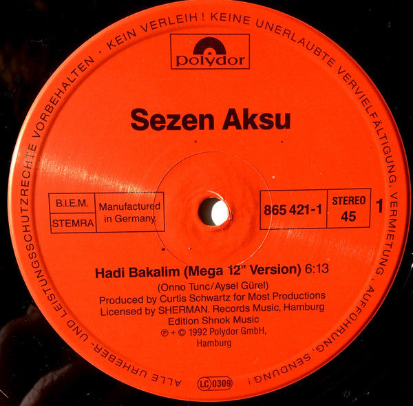 Sezen Aksu : Hadi Bakalim (12")