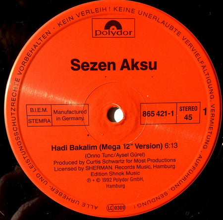 Sezen Aksu : Hadi Bakalim (12")