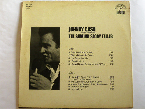 Johnny Cash & The Tennessee Two : The Singing Story Teller (LP, Album, Comp, RE)