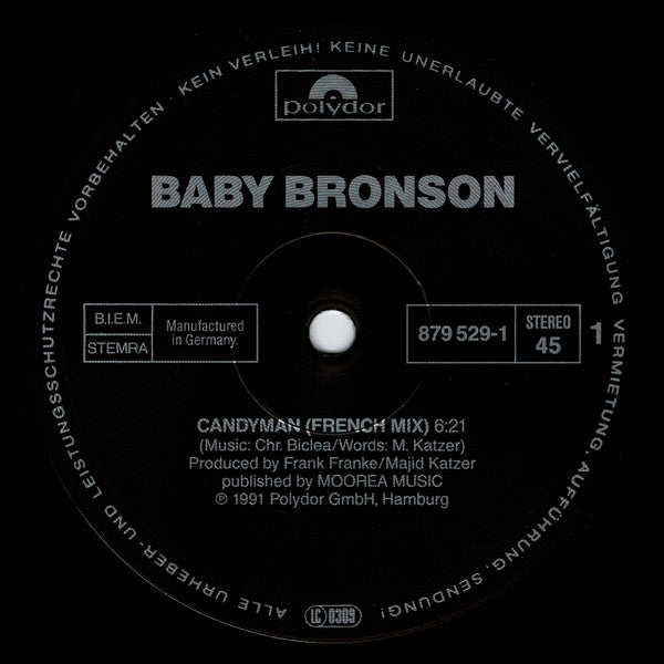 Baby Bronson : Candyman (12", Maxi)