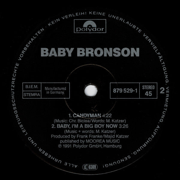 Baby Bronson : Candyman (12", Maxi)