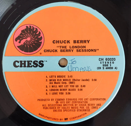 Chuck Berry : The London Chuck Berry Sessions (LP, Album, Pit)
