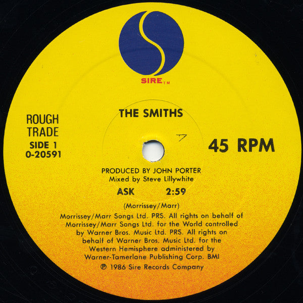 The Smiths : Ask (12", Maxi, All)