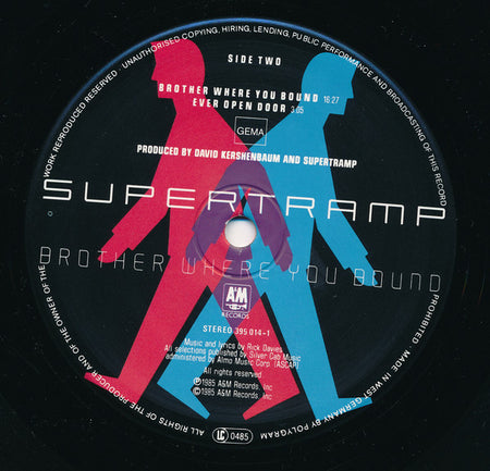 Supertramp : Brother Where You Bound (LP, Album, Emb)