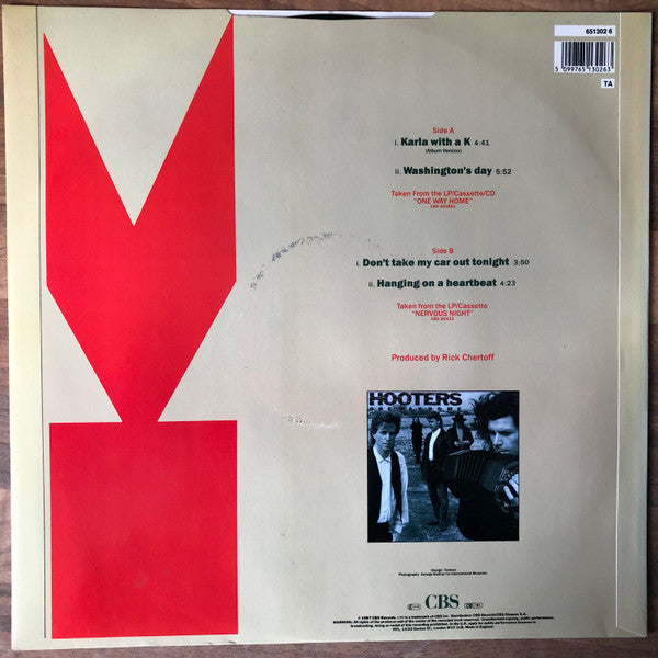 The Hooters : Karla With A K (12", Single)